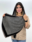 شال طرح دار حاشیه